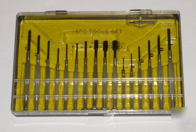 Precision screwdriver set 16 pce tools diy hobby crafts