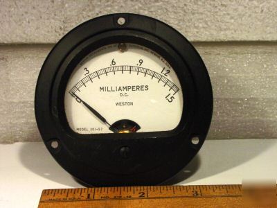 Weston 1.5 milliamp analog meter