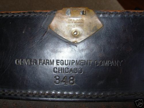 Oliver tractor - leather business antique bag