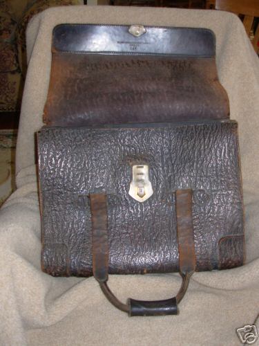 Oliver tractor - leather business antique bag