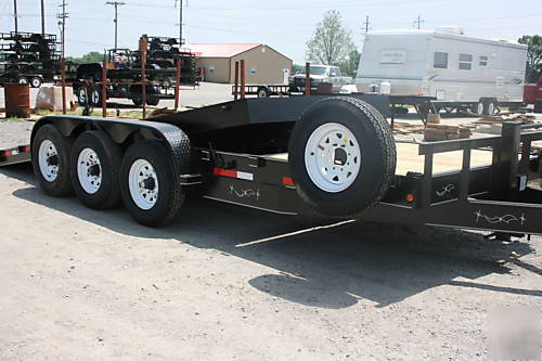 2009 heavy duty tilt equipment trailer, 21,000 gvwr 
