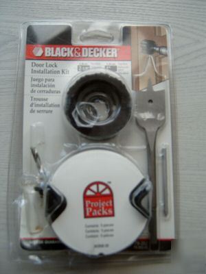 Black & decker door lock installation kit
