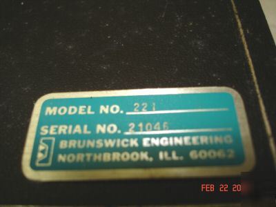 Brunswick engineering model 221 probe