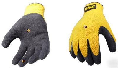 Dewalt DPG70-textured rubber coated gripper glove
