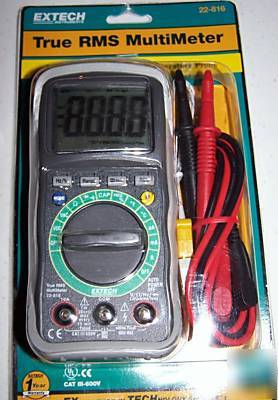 New extech true rms with backlight & temp multimeter 