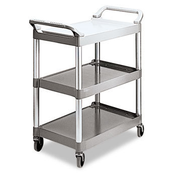 New plastic cart 3 shelves 200LB capacity 18-5/8 x 3 