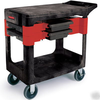 Rubbermaid - trades cart with 5