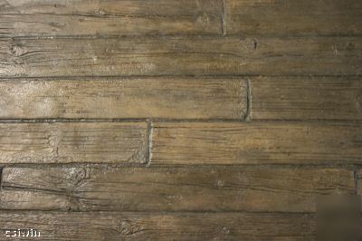 Wood plank concrete stamp decorative mats pics 