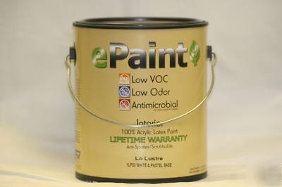 Epaint antimicrobial interior acylic paint low odor voc