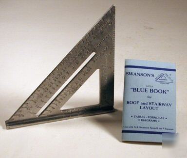 Swanson speed square with little blue book for roof 