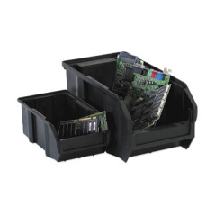 Shoplet select black conductive bins 16 12 x 18 x 11