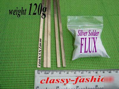 Silver solder 45%,brazing strips /flux 25G/cad free