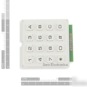 16 buttons keyboard keypad use key matrix pic avr stamp