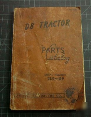 Cat caterpillar D8 dozer parts manual tractor catalog 8