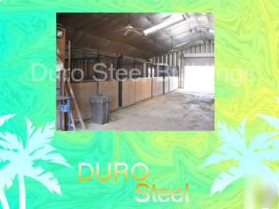 Duro steel barn kit 40X60X16 metal farm shed buildings