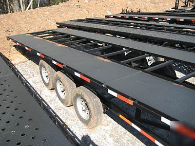 New brand mclendon 3 car hauler wedge transport trailer