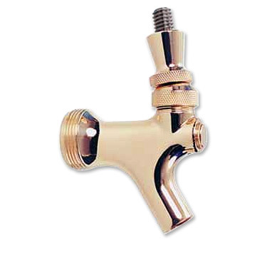 Polished brass beer faucet stainless lever keg taps