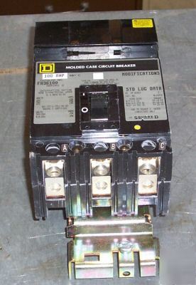 Square d FH36100 molded case circuit breaker 