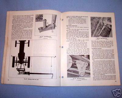 Vintage massey-ferguson no 31 rear mounted mower manual