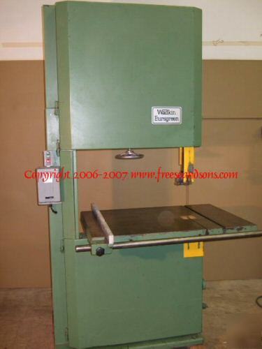 Wadkin C8 bandsaw over 20 inches of clearance 7HP