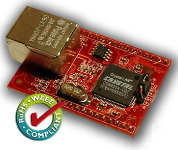 10MBIT embedded ethernet module with connector (5V)
