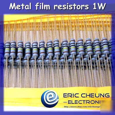 50PCS 1.2K ohm metal film resistors 1W +/-1%