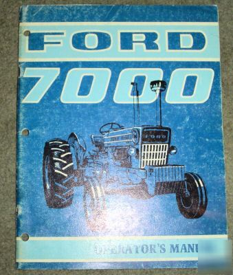 Ford 7000 tractor operator's manual book catalog