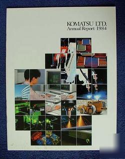Komatsu annual report brochure 1984