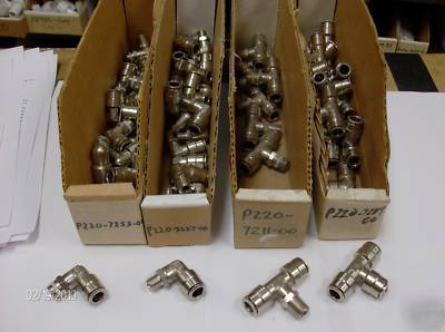 Stainless steel fittings assortment lot of 220 pieces