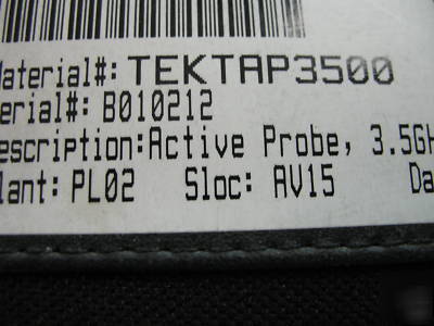 Tektronix TAP3500 active probe 3.5GHZ, vpi interface
