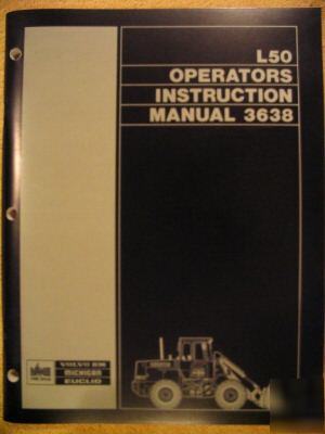 Vme michigan L50 articulated loader operator manual