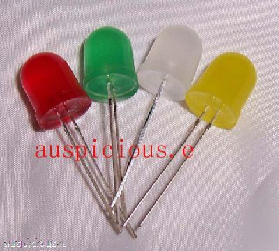 120PCS,red/gree/yellow/white 10MM diffused led throwies