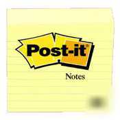 3M post-it ruled note canary yellow 5IN x 8IN |pack of