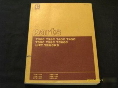Cat T30C T35C T40C T45C T50C T55C T60C parts manual