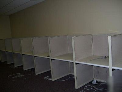 8 herman miller cubicles 4X4 used office cubicle