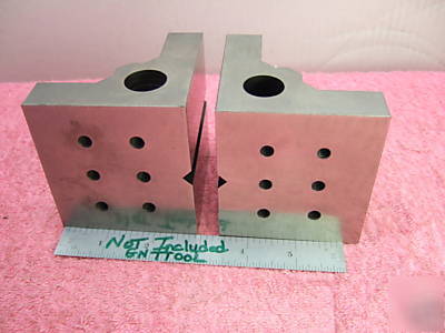 Angle plates step matched pair toolmaker machinist 