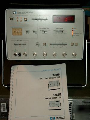 Hp agilent 3782B error detector DS1,1C,DS2,DS3 w/manual