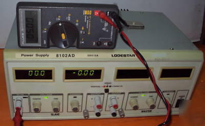 Lodestar power supply 8102AD triple tracking output