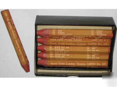 Lumber crayons terracotta #497 dixon (dozen)