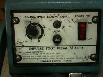 Midwest pacific mp-24F impulse foot pedal sealer