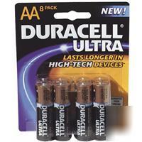 New duracell 8PK aa high tech battery 5161