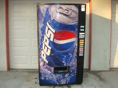 Pepsi 8 select. can/bottle vendo soda vending machine