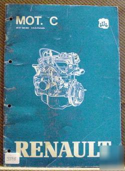 Renault engine 4 - four cylinder service manual
