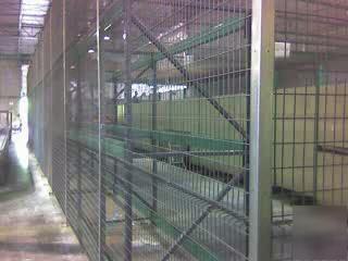 Security cage 16 x 20 with gate 4 X8 wire weld panels