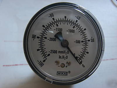 Wika low pressure vacuum gauge 2.5