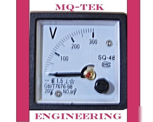 Analog ac panel voltmeter 0 - 300V ac