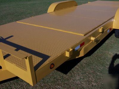 New 12K 18+4 tilt steel floor skidsteer loader trailer 