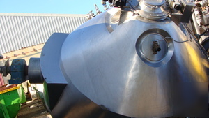 Gemco hastelloy double cone vacuum dryer tank 166 FT3 c