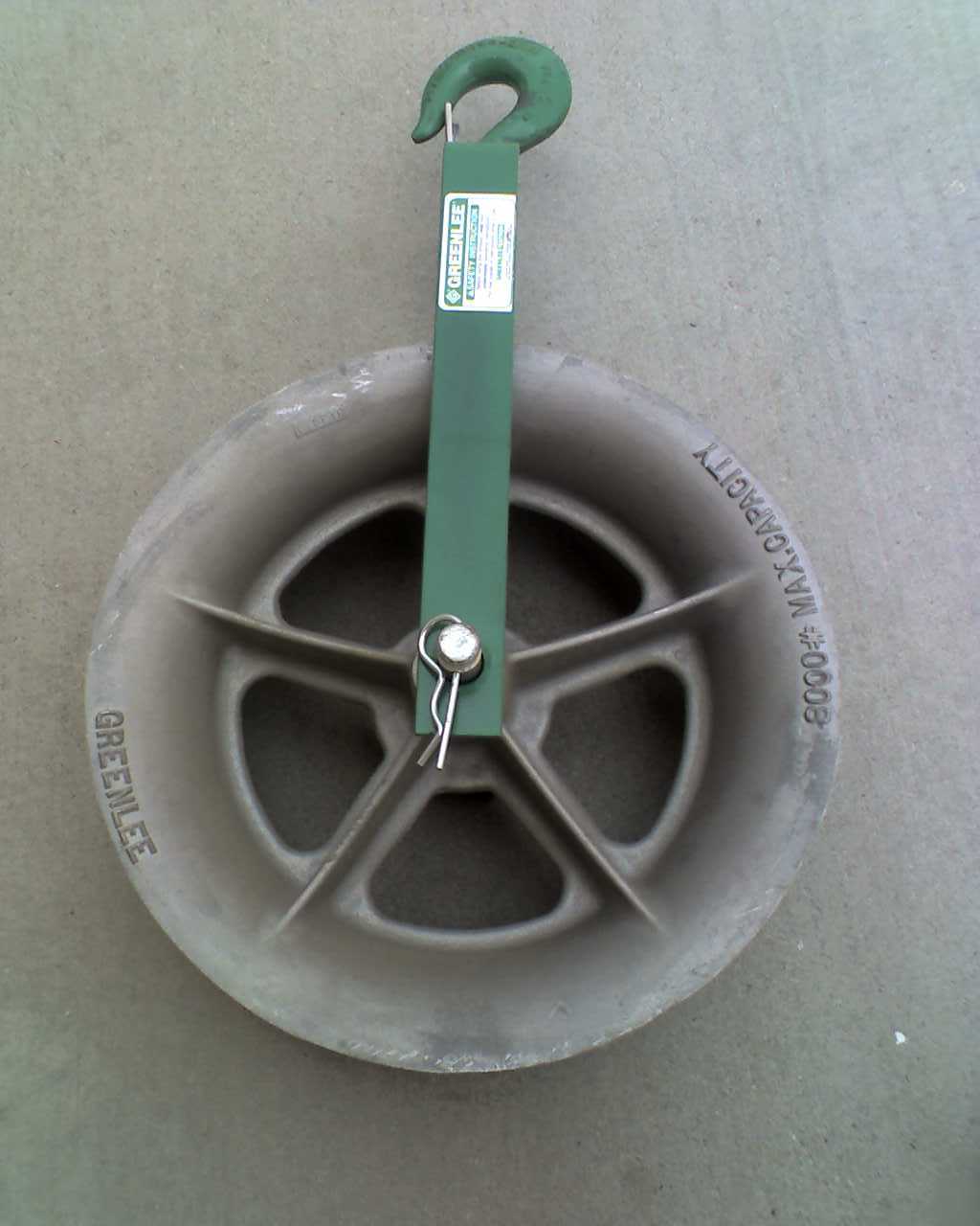 Green lee wire cable pulle 8000 lbs max