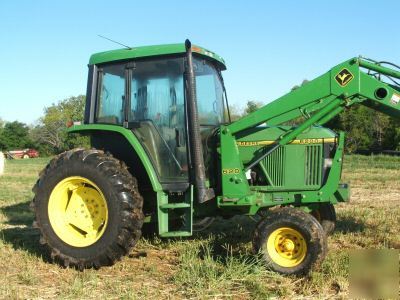 John deere 6200 cab tractor with jd loader